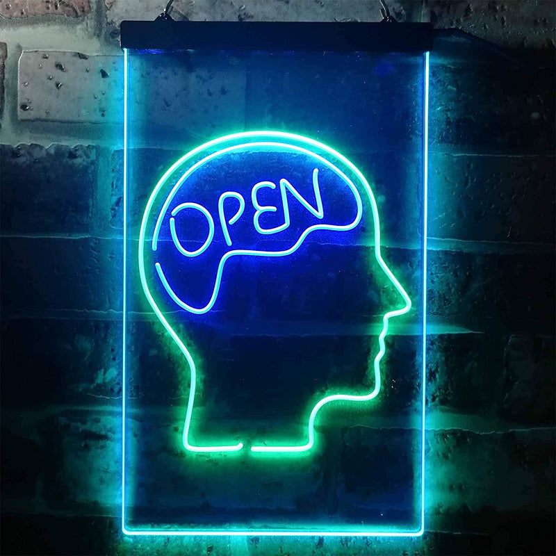 Open Mind Brain Storming LED Light Sign - LED Gift Works