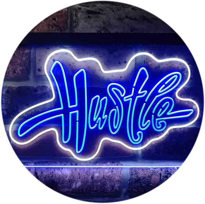 Graffiti Hustle LED Light Sign - Way Up Gifts