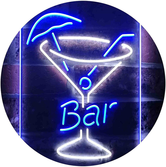 Cocktail Glass Bar LED Light Sign - Way Up Gifts