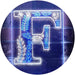 Family Name Letter F Monogram Initial LED Light Sign - Way Up Gifts