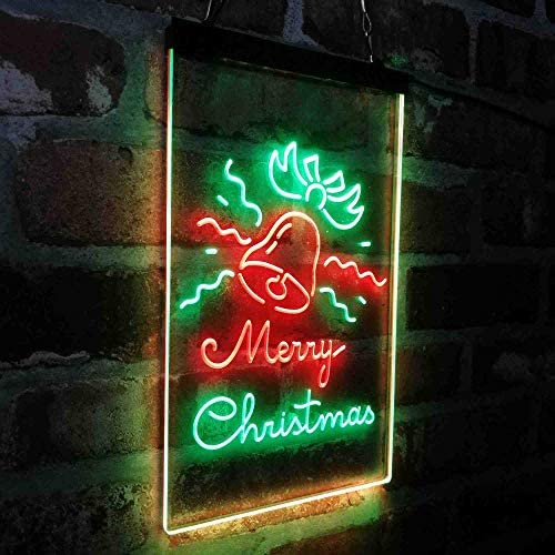 Merry Christmas Bell Decoration LED Light Sign - Way Up Gifts