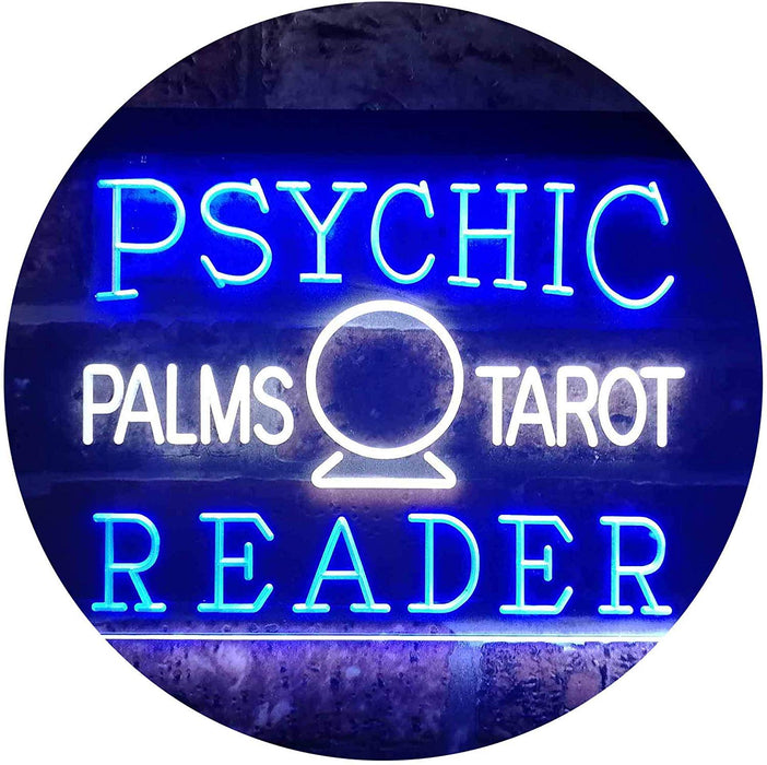 Psychic Palms Tarot Reader LED Light Sign - Way Up Gifts