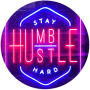 Stay Humble Hustle Hard LED Light Sign - LED Gift Works