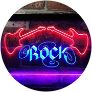Guitars Rock Music LED Light Sign - LED Gift Works