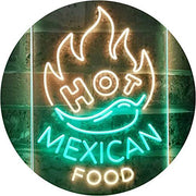 Hot Mexican Food LED Light Sign - LED Gift Works