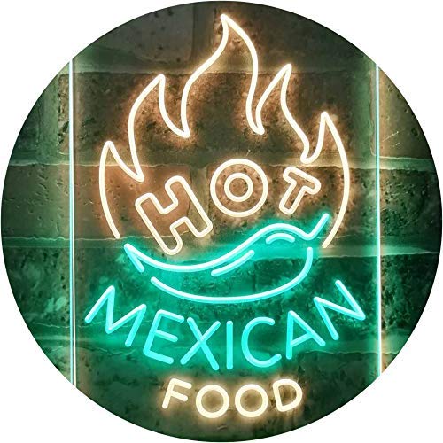 Hot Mexican Food LED Light Sign - LED Gift Works