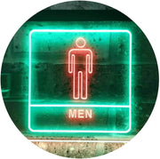 Men Bathroom Restroom LED Light Sign - LED Gift Works