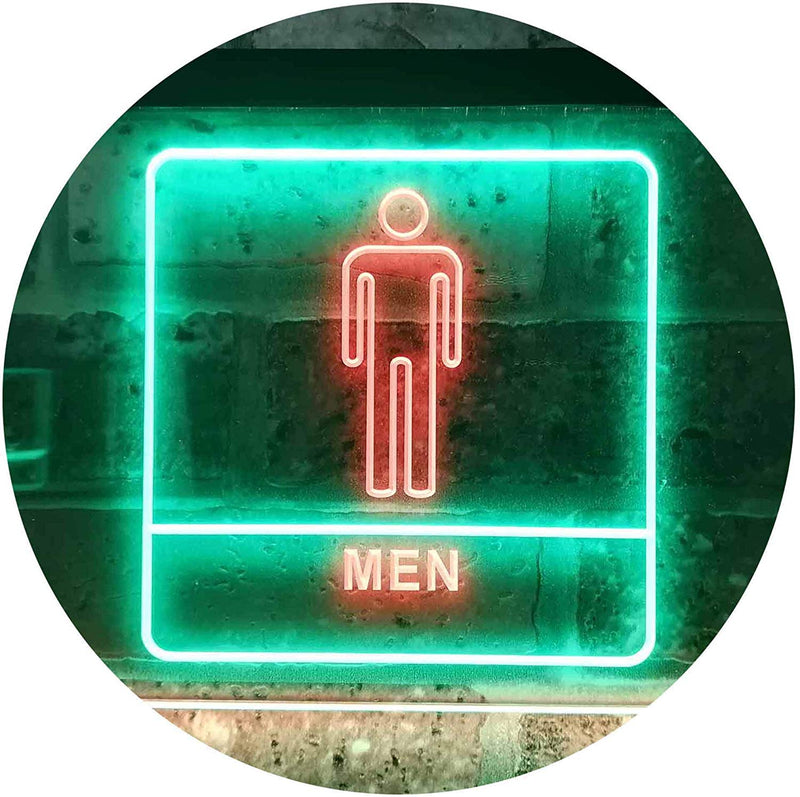 Men Bathroom Restroom LED Light Sign - LED Gift Works