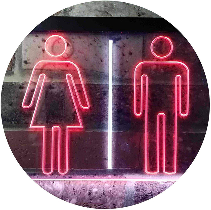 Men Women Bathroom Restroom LED Light Sign - Way Up Gifts
