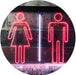 Men Women Bathroom Restroom LED Light Sign - Way Up Gifts