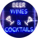 Beer Wine Cocktails LED Light Sign - Way Up Gifts