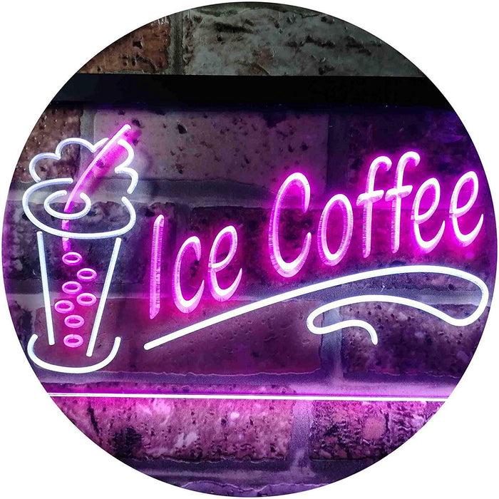 Ice Coffee LED Light Sign - Way Up Gifts