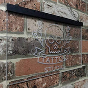 Skull Tattoo Studio LED Light Sign - LED Gift Works