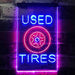 Auto Shop Car Garage Used Tires LED Light Sign - Way Up Gifts