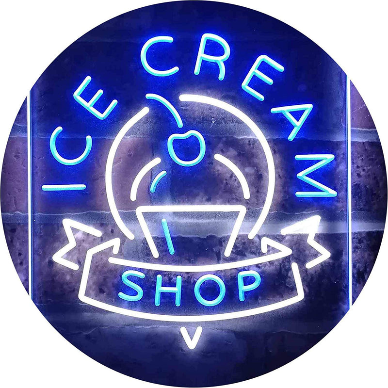 Ice Cream Shop LED Light Sign - LED Gift Works