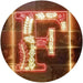 Family Name Letter F Monogram Initial LED Light Sign - Way Up Gifts