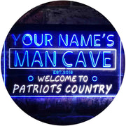 Personalized Patriots Country Man Cave LED Light Sign - LED Gift Works
