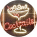 Cocktails Bar Glass LED Light Sign - Way Up Gifts