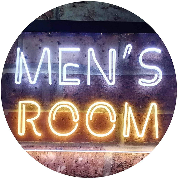 Bathroom Restroom Men's Room LED Light Sign - Way Up Gifts