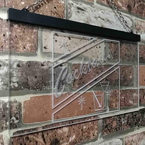 Cocktails LED Light Sign - Way Up Gifts