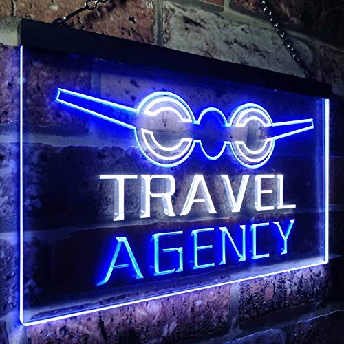 Travel Agency LED Light Sign - Way Up Gifts