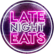 Late Night Eats LED Light Sign - LED Gift Works