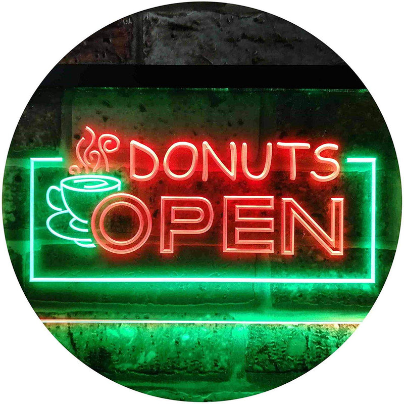 Donuts Open LED Light Sign - LED Gift Works