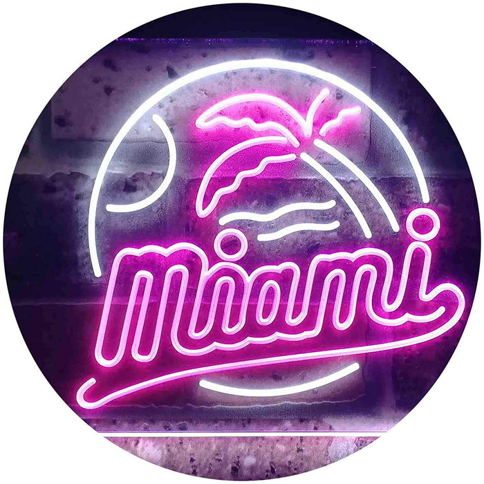 Miami Florida LED Light Sign - Way Up Gifts