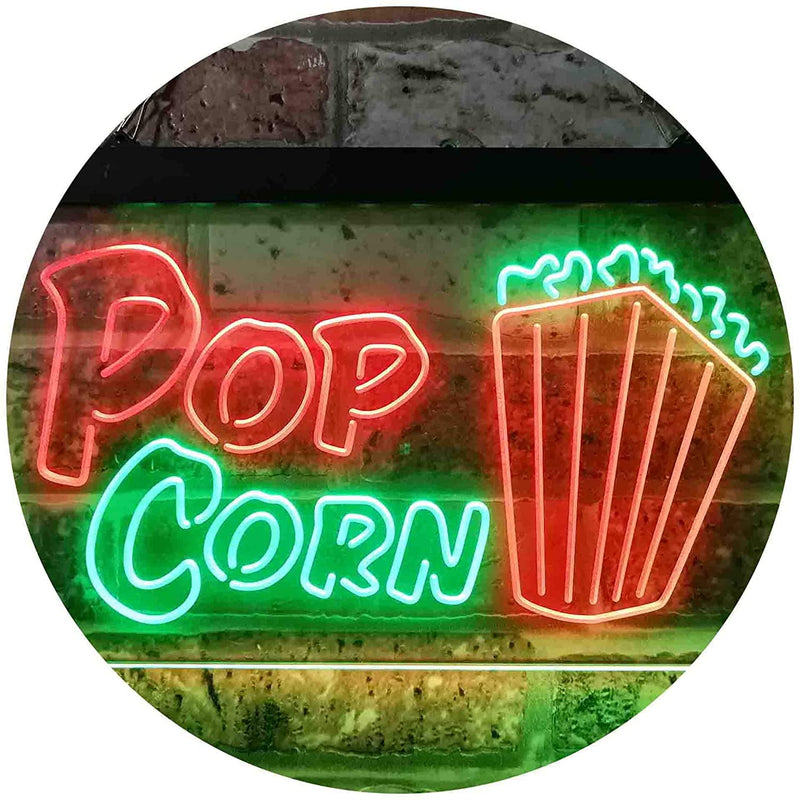Movie Theater Popcorn LED Light Sign - LED Gift Works