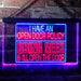 Open Door Policy Bring Beer Open Door LED Light Sign - Way Up Gifts