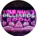 Personalized Pool Billiards Room LED Light Sign - Way Up Gifts