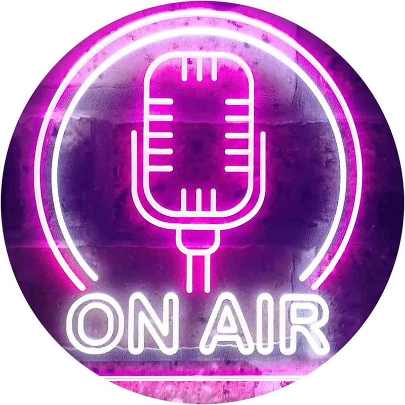 Microphone On Air LED Light Sign - LED Gift Works
