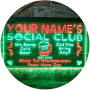 Personalized Social Club LED Light Sign - LED Gift Works