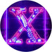 Family Name Letter X Monogram Initial LED Light Sign - Way Up Gifts