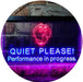 Quiet Please Performance in Progress LED Light Sign - Way Up Gifts