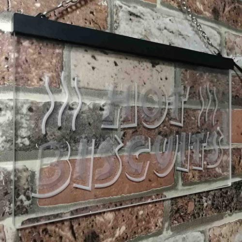 Hot Biscuits LED Light Sign - LED Gift Works