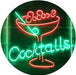 Cocktails Bar Glass LED Light Sign - Way Up Gifts