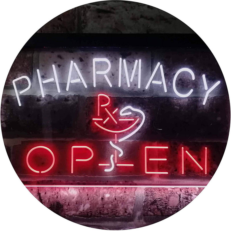RX Pharmacy Open LED Light Sign - LED Gift Works