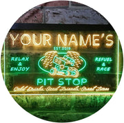 Personalized Car Racing Beer Pit Stop Bar LED Light Sign - LED Gift Works