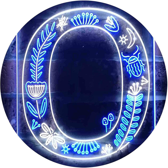 Family Name Letter O Monogram Initial LED Light Sign - Way Up Gifts
