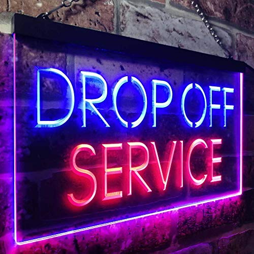 Drop Off Service LED Light Sign - LED Gift Works