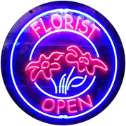 Flower Shop Open Florist LED Light Sign - LED Gift Works