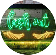 Eyelashes Lash Out Girl Room Beauty Decor LED Light Sign - LED Gift Works