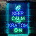 Keep Calm Kratom On LED Light Sign - Way Up Gifts