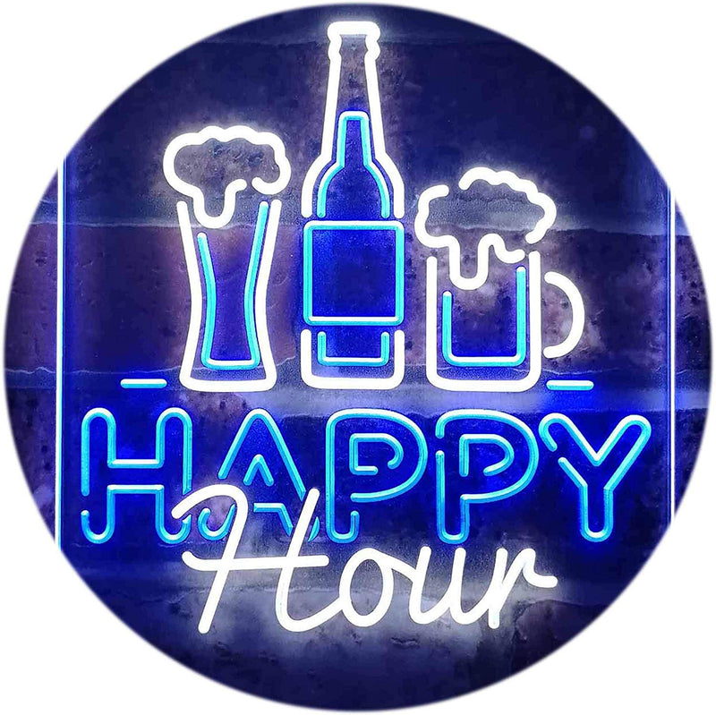 Happy Hour LED Light Sign - LED Gift Works