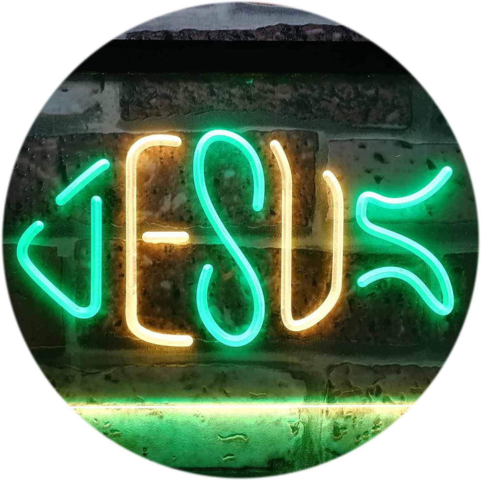 Jesus Fish LED Light Sign - Way Up Gifts