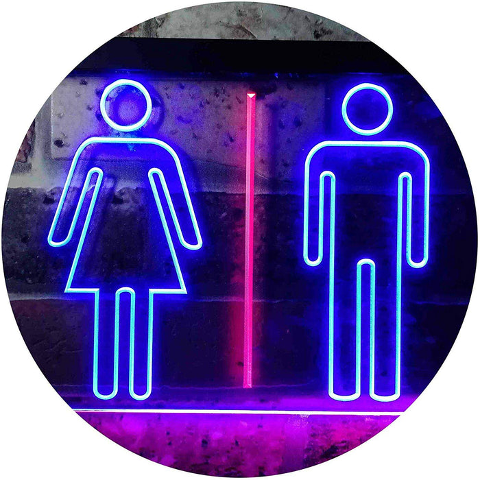 Men Women Bathroom Restroom LED Light Sign - Way Up Gifts