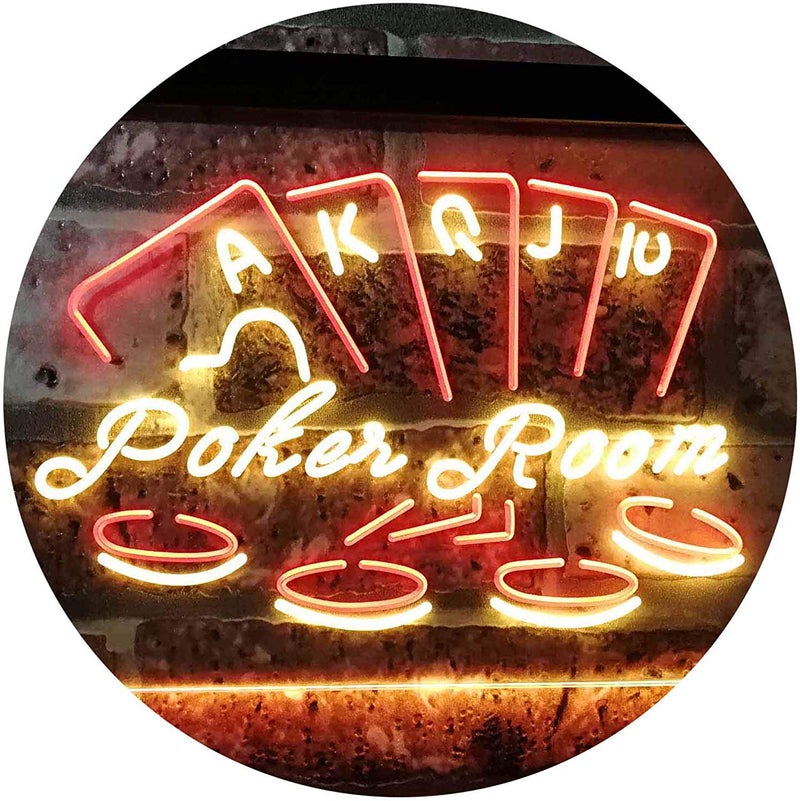 Poker Room LED Light Sign - LED Gift Works