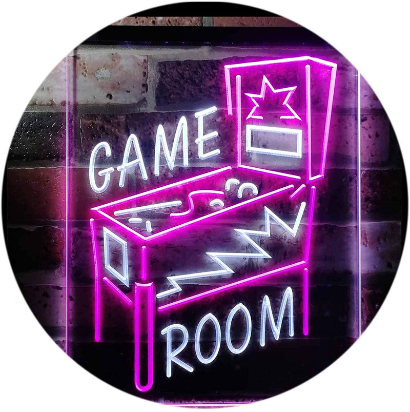 Pinball Game Room LED Light Sign - LED Gift Works