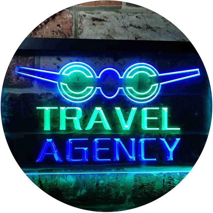 Travel Agency LED Light Sign - Way Up Gifts